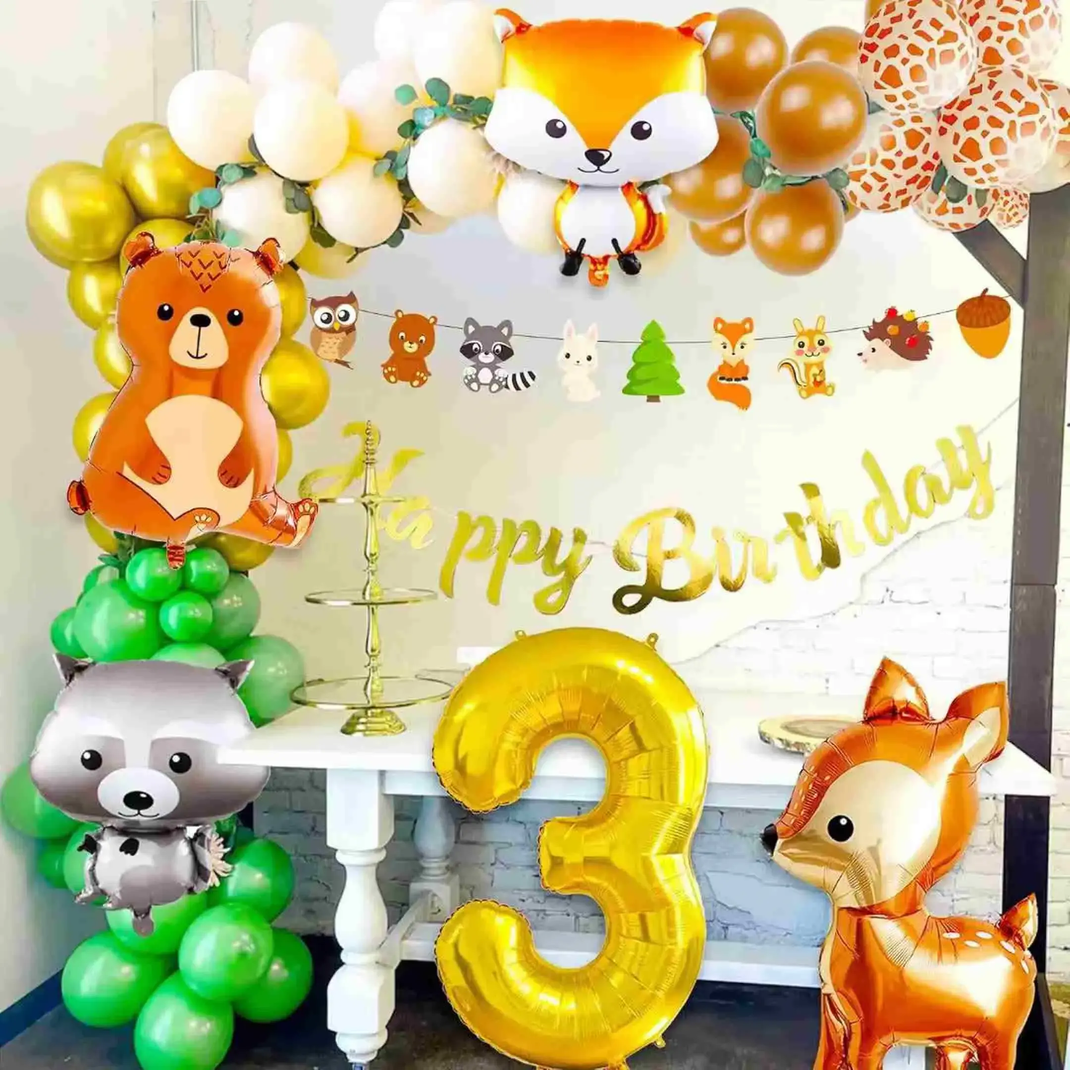ຊຸດ garland ປູມເປົ້າຫົວຂໍ້ສັດ