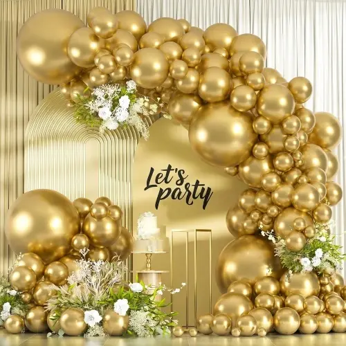 Chrome Gold Balloons