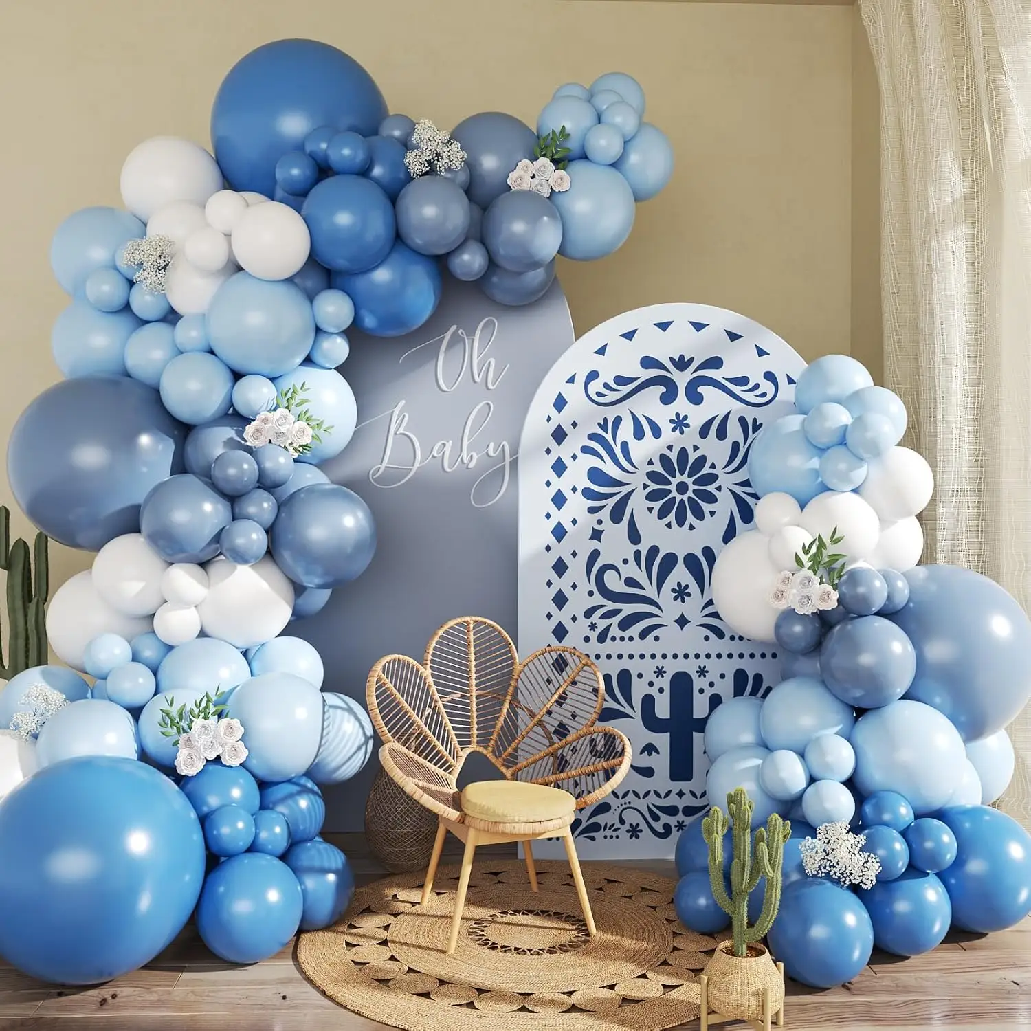 Denim Blue Balloon Garland Arch Kits