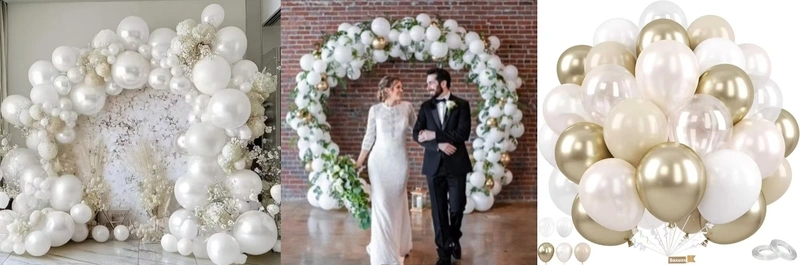 Wedding balloon decorations