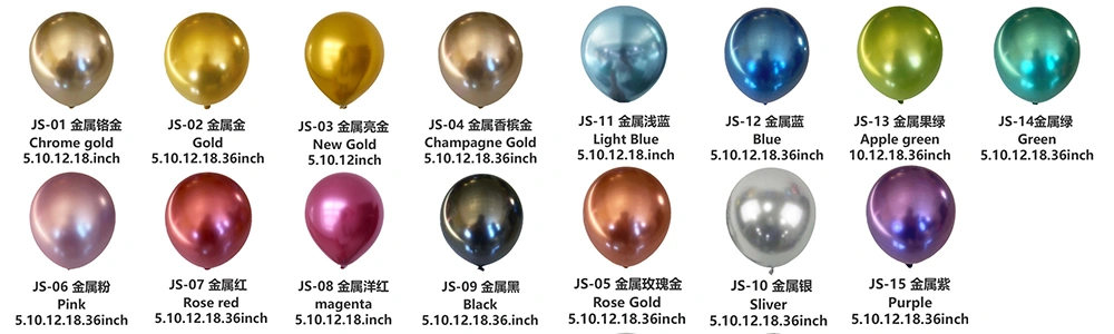 Metallic helium balloon