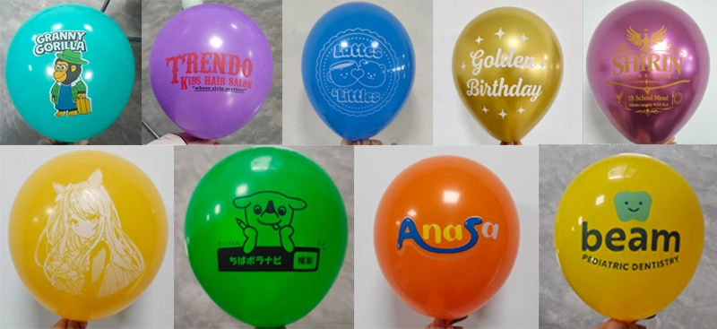 Custom printed latex balloons