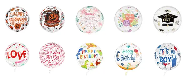 Printed bobo balloons