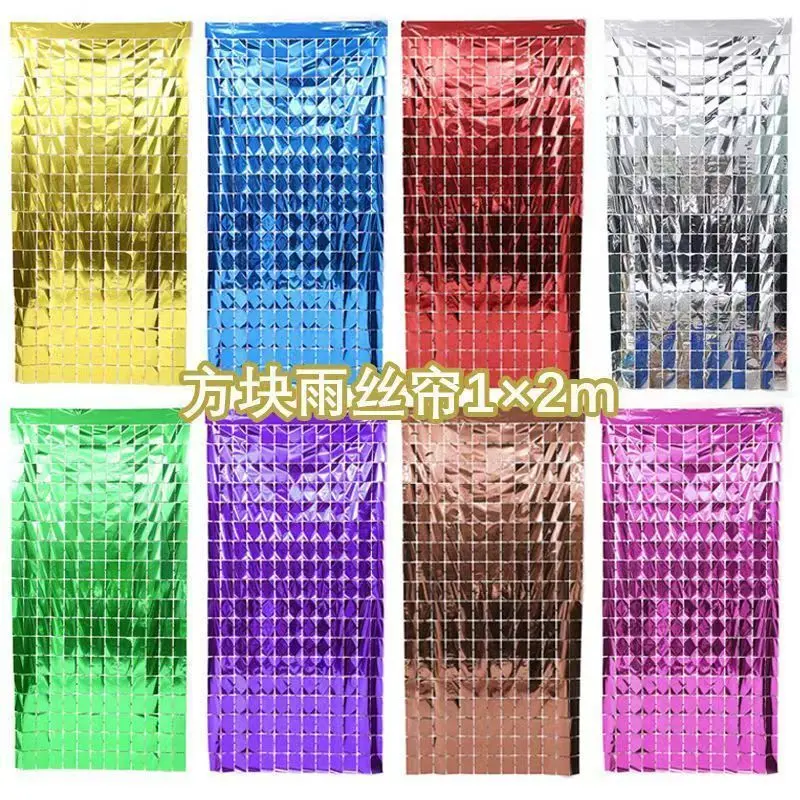 Square Foil Fringe Curtains
